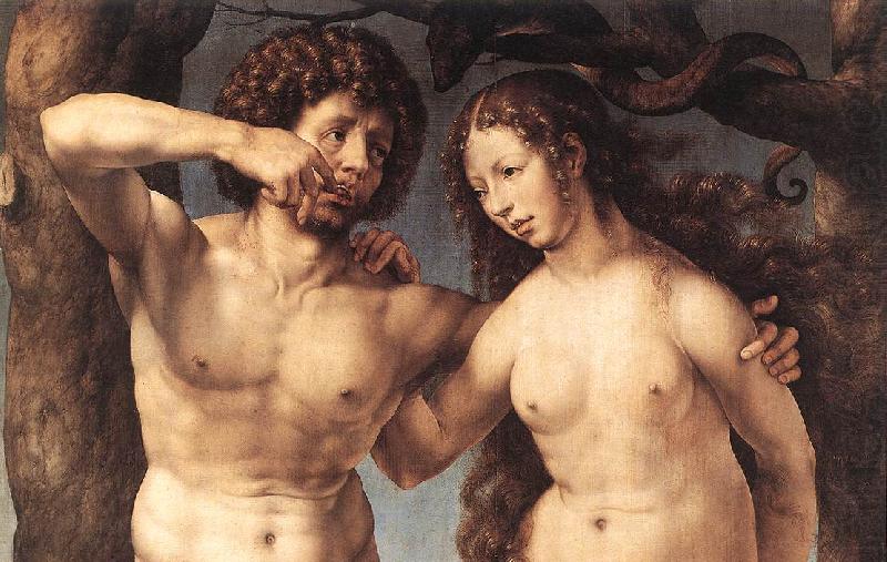 Adam and Eve (detail) sdg, GOSSAERT, Jan (Mabuse)